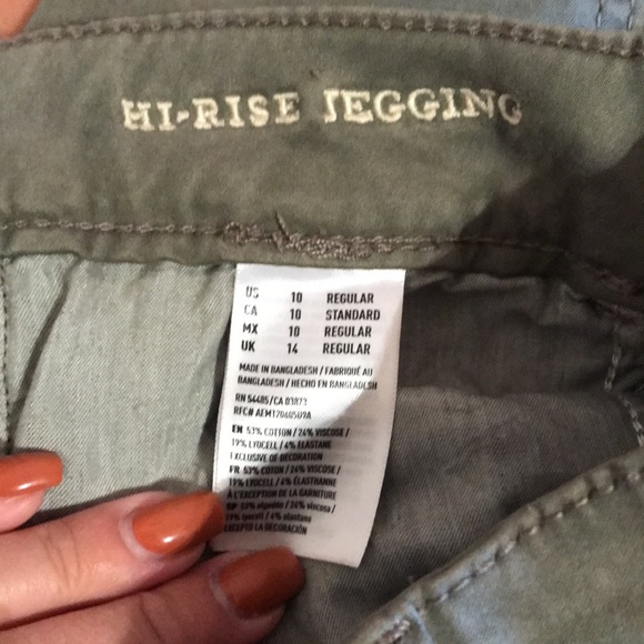 American Eagle outfitters super super stretch high-rise jagging size 10 so cute - Picture 14 of 14